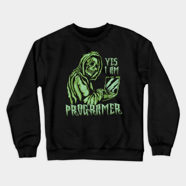 Yes i am programer Crewneck Sweatshirt by ArtStopCreative